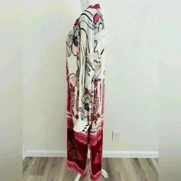 Free People C’est Moi Maxi Kimono Size Large - Picture 6 of 12